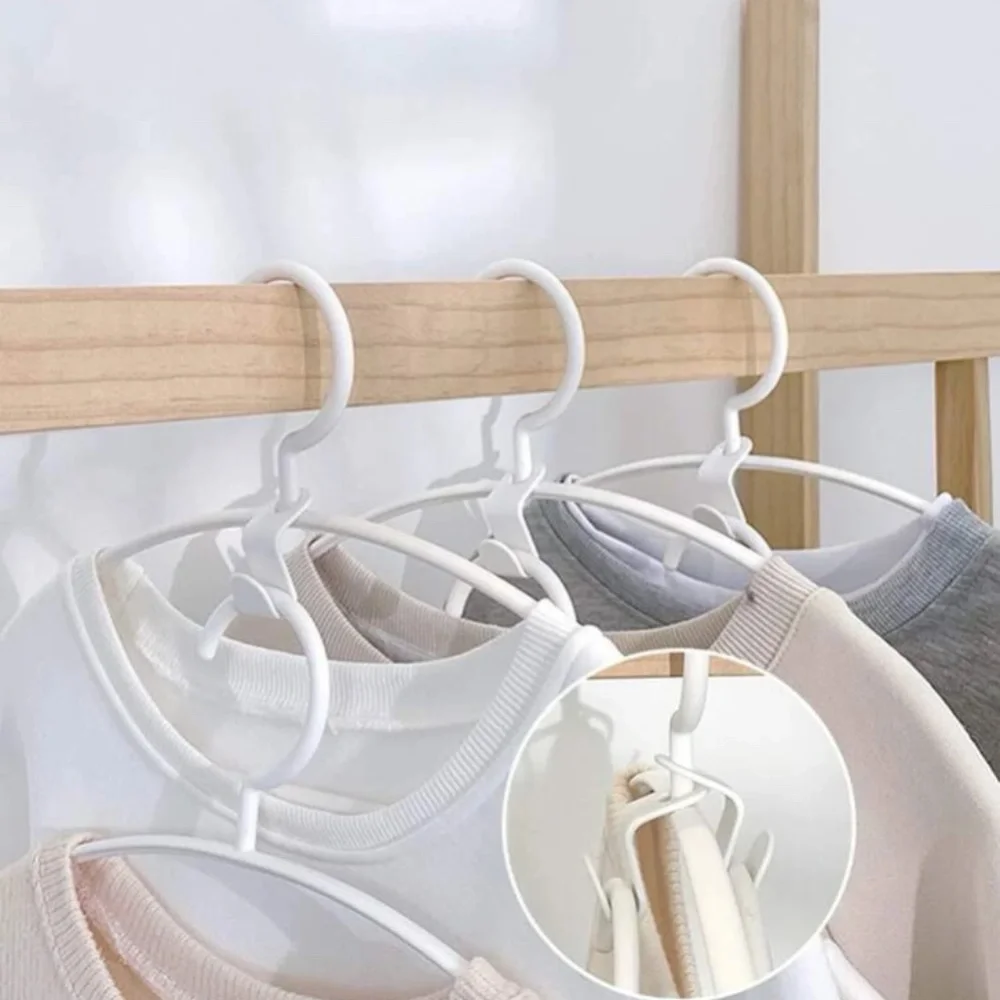 💎$1💎 Space Saving 2 Pack Hanger Connectors/ Extenders Maximize Your Closet